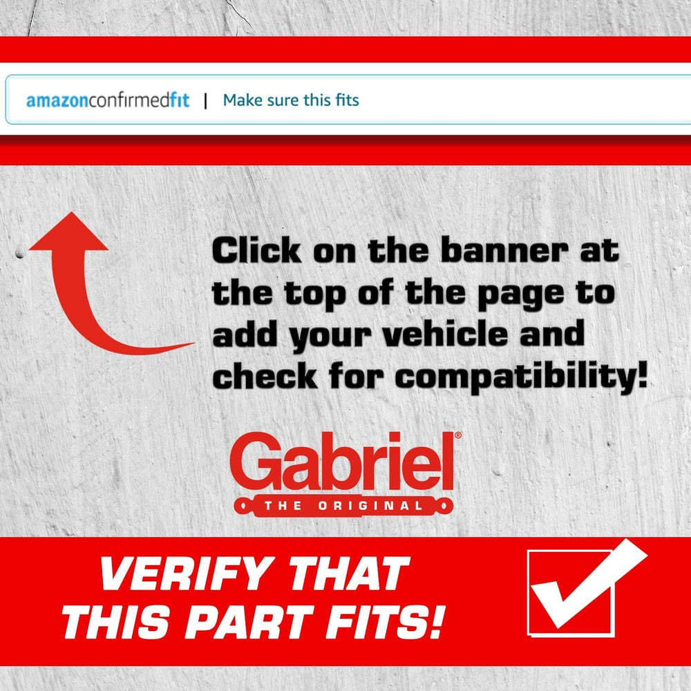 Close-up of Gabriel 14039 damper chrome rod and seal