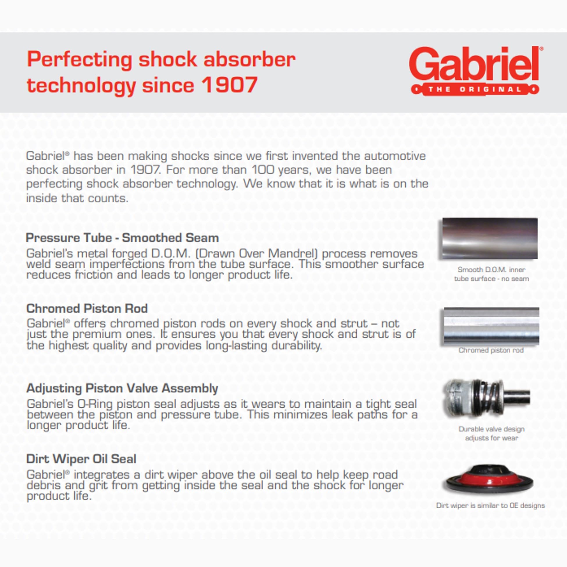 Gabriel 14039 steering damper during off-road driving provides steadier steering