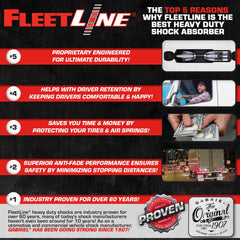 Gabriel FleetLine 83038 chrome piston rod enhances seal longevity