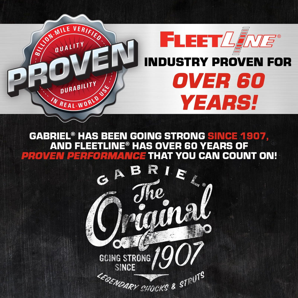 Gabriel Fleetline 85000 durable bore supports harsh conditions and cooler operation.