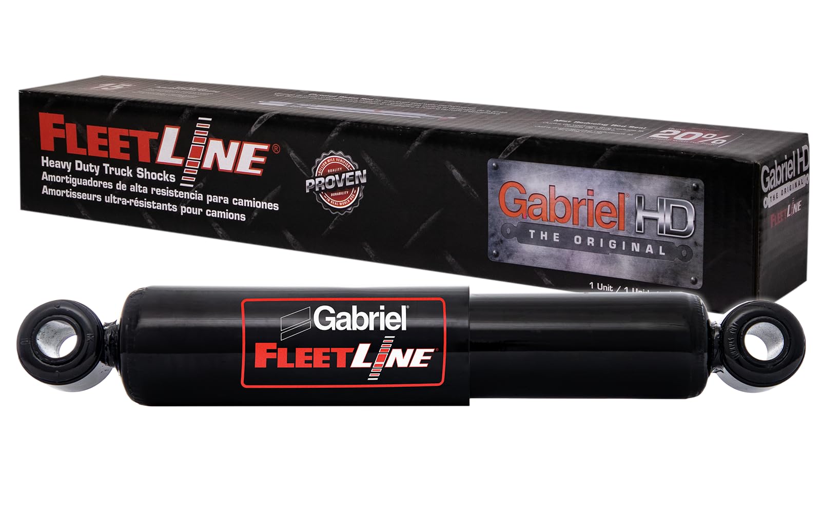 Gabriel Fleetline 85000 front view shock absorber for heavy-duty trucks and trailers.