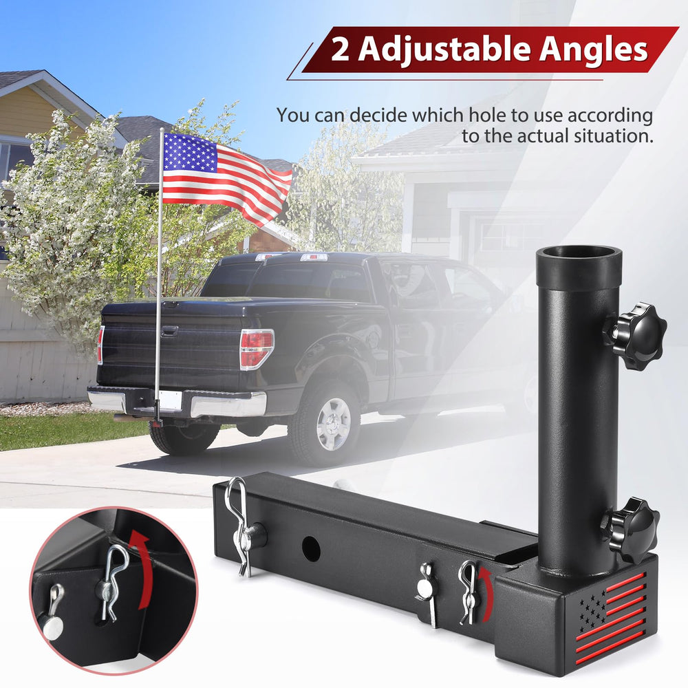 GADFISH dual M6 screws secure the flagpole for stable highway mounting.