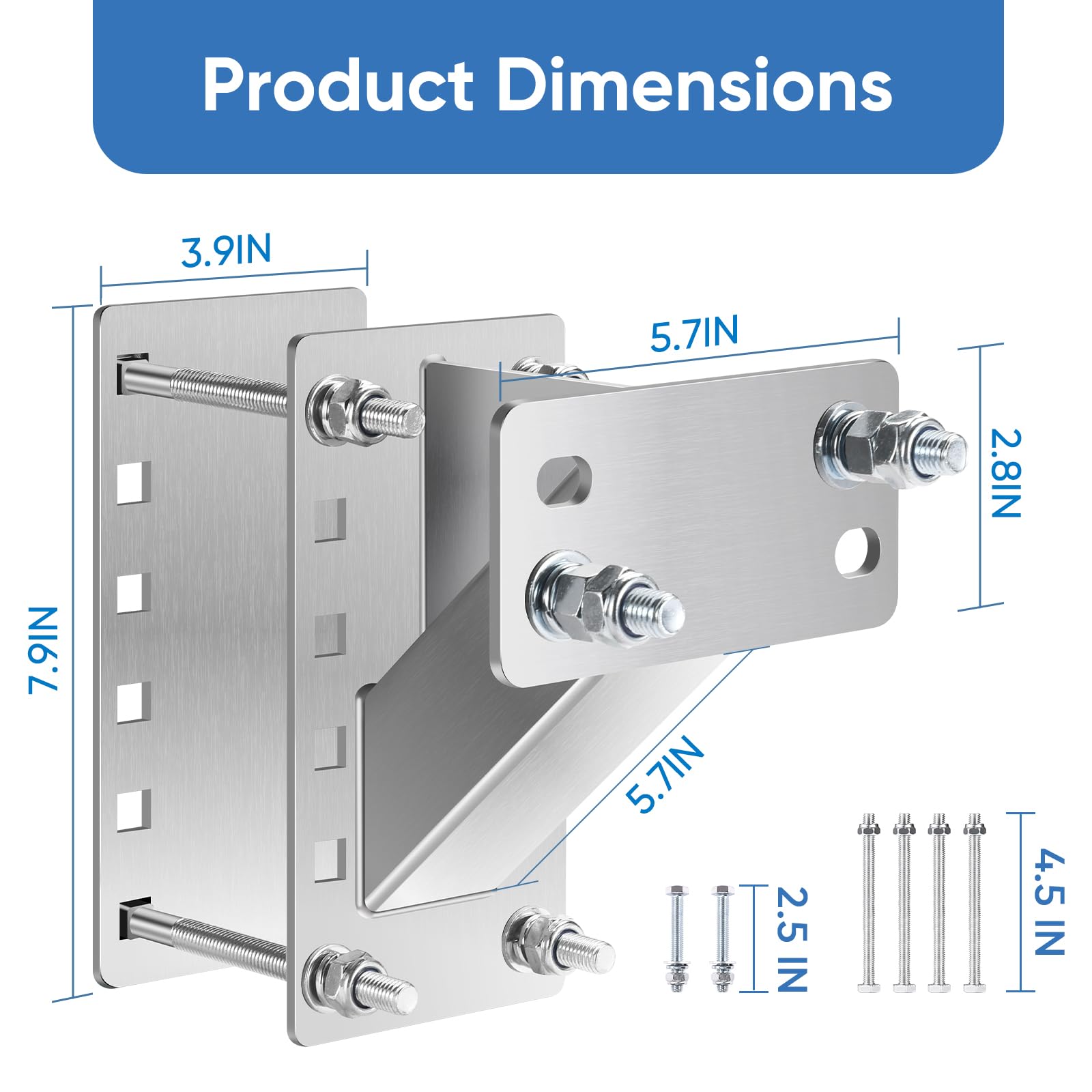 GADFISH wide compatibility fits 4, 5, and 6 lug patterns for versatile trailers.
