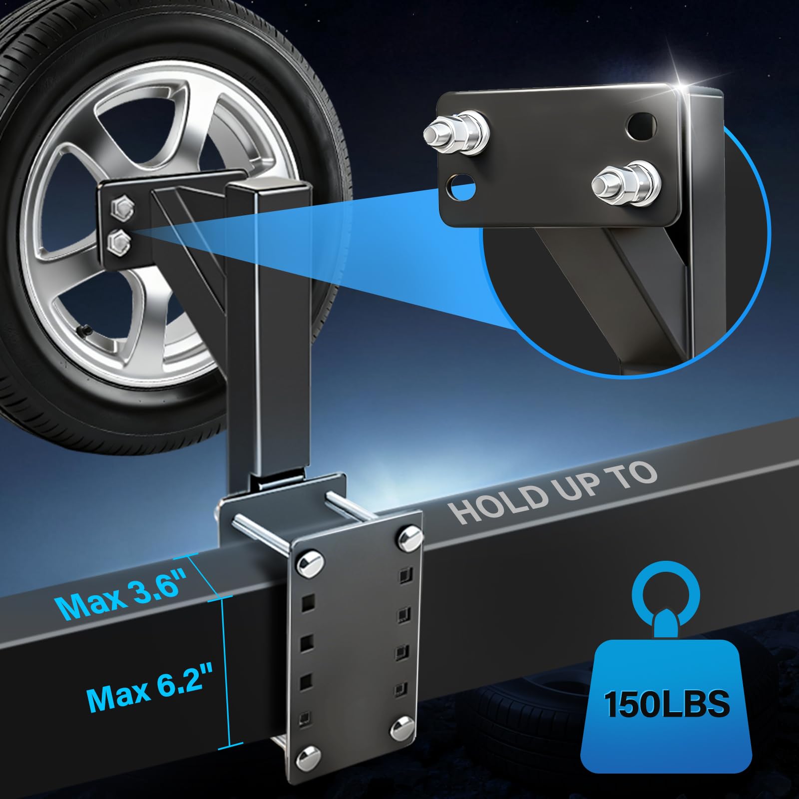 GADFISH welded triangular back plate provides robust support for trailers.