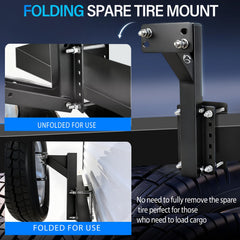 GADFISH universal lug pattern mount fits 4- to 6-lug wheels for versatility.