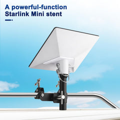 GADFISH Starlink Mini RV Mount adjustable rod length for varied vehicle heights.