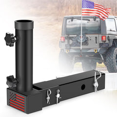 GADFISH trailer hitch flagpole mount overview shows rugged design for 2-inch receivers.