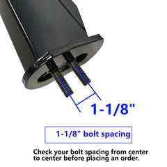 GAEAUTO 1-1/8-inch bolt spacing detail, precise compatibility with standard mounts