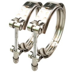 GaeaAuto 3inch v-band clamp two-pack side view showing compact, durable design.