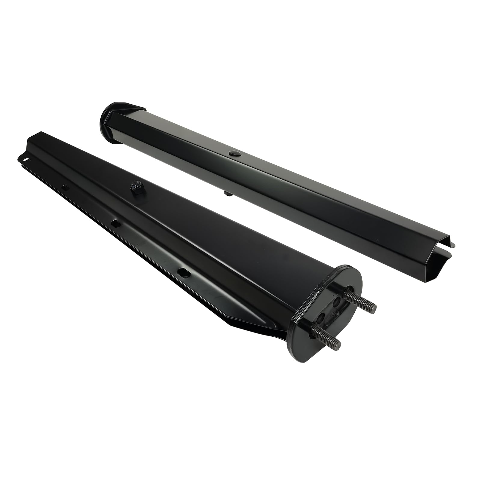 GaeaAuto heavy-duty steel with black coat resists rust in varied weather.