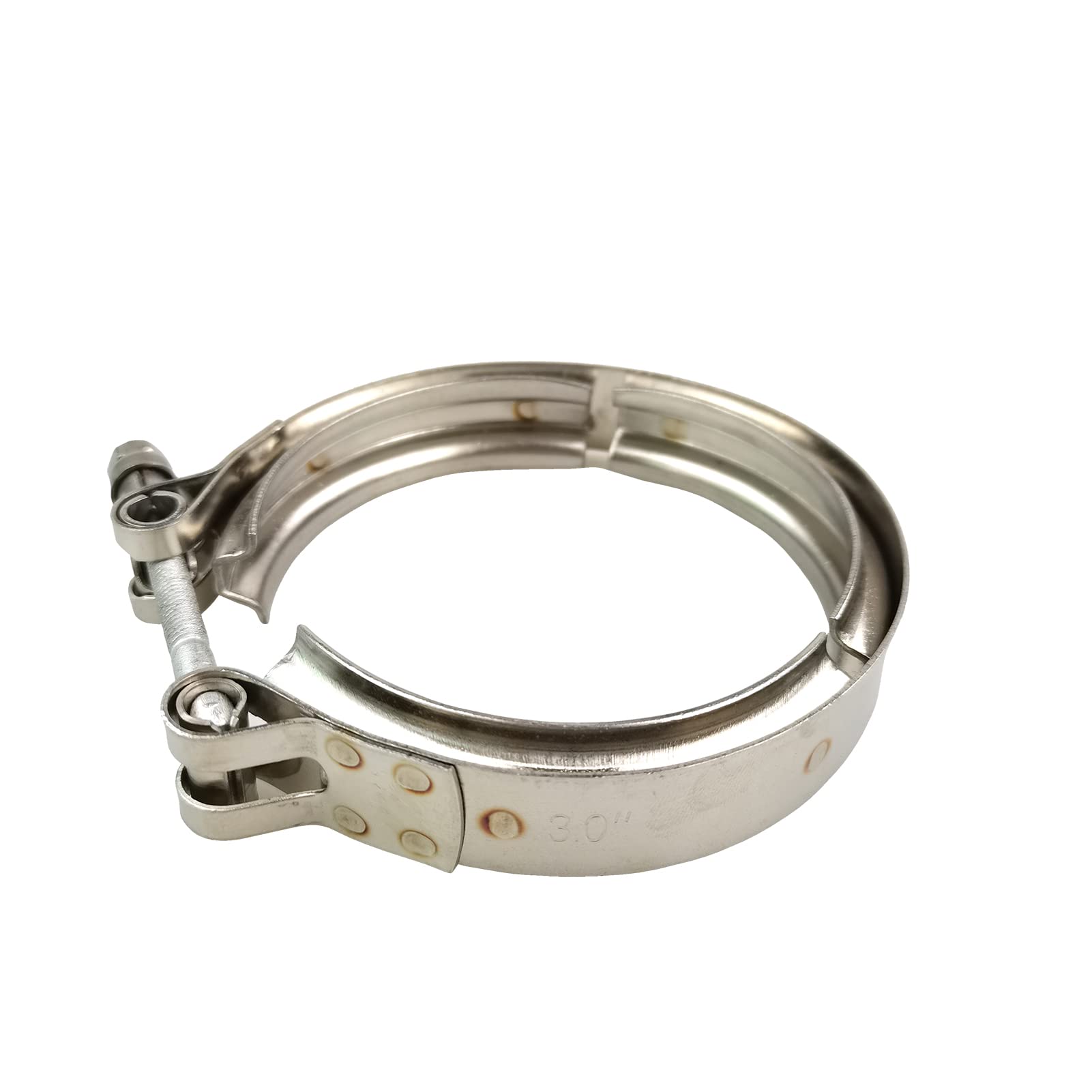 GaeaAuto v-band clamp on weld flange with secure fit for reliable connections.
