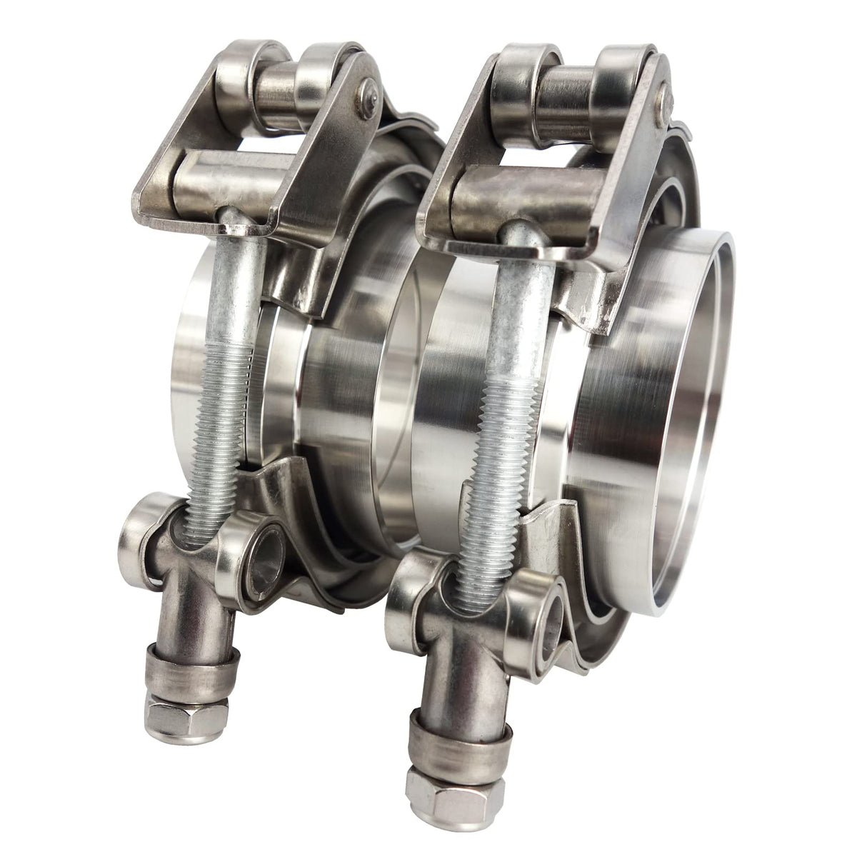 GaeaAuto quick-release V-band clamp for 2.5-inch piping enables fast connect and release