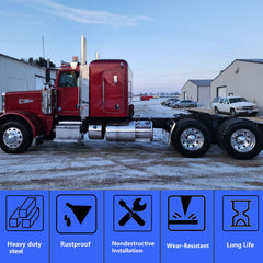 GaeaAuto standard mounting kit simplifies attachment on compatible trucks.