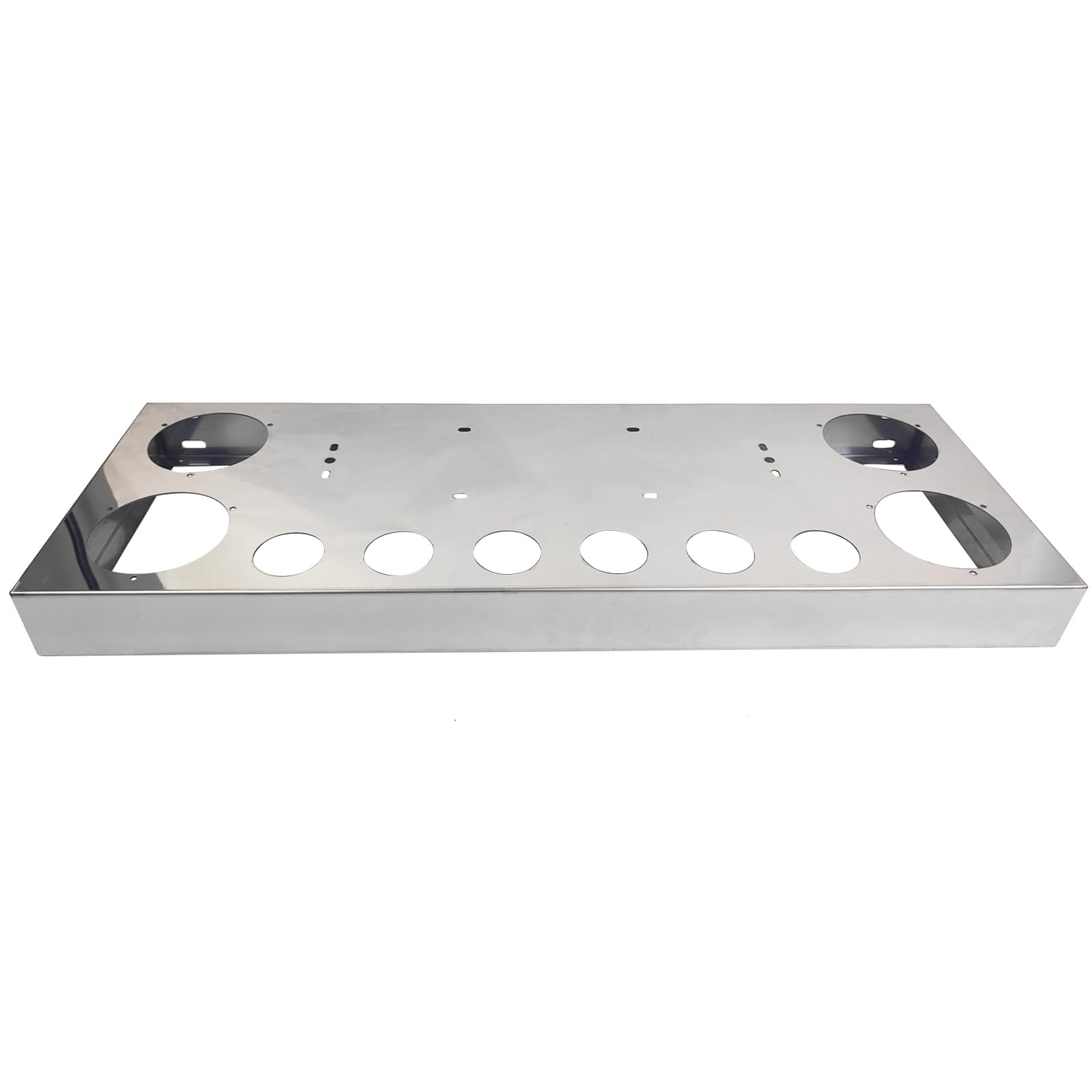 GaeaAuto tail light panel with 4x4 cutouts for versatile lighting on a semi truck.