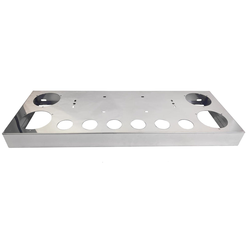 GaeaAuto tail light panel with 4x4 cutouts for versatile lighting on a semi truck.