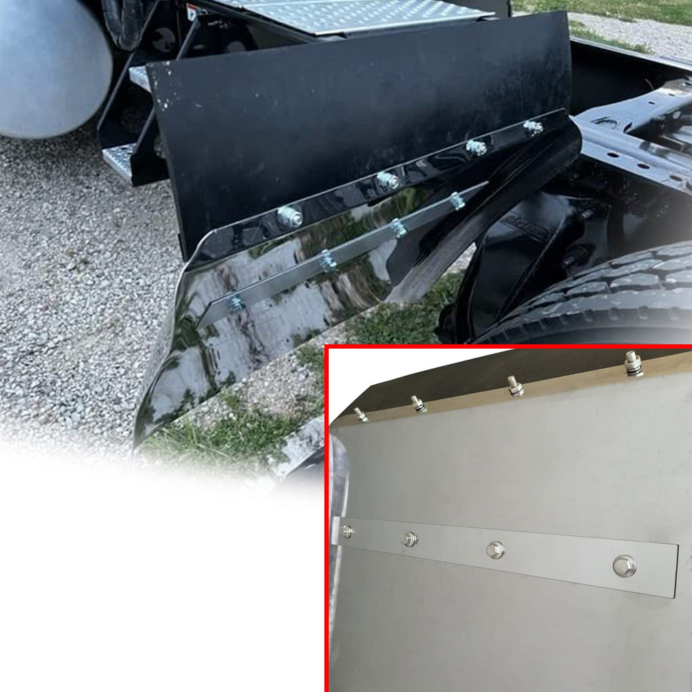 GaeaAuto top flap adds extra coverage for cleaner fenders.