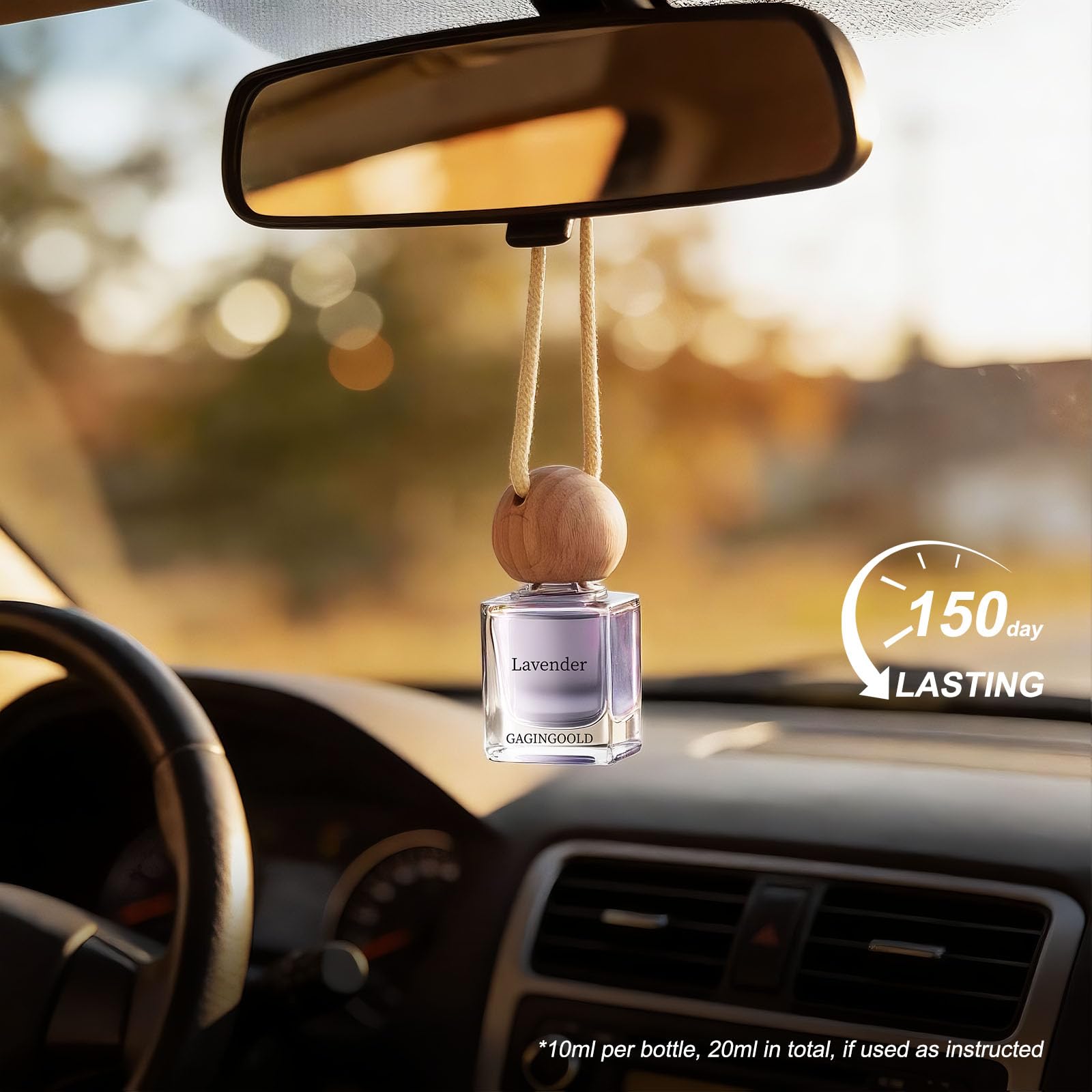 GAGINGOOLD Lavender vent clip attachment showing strong scent throw