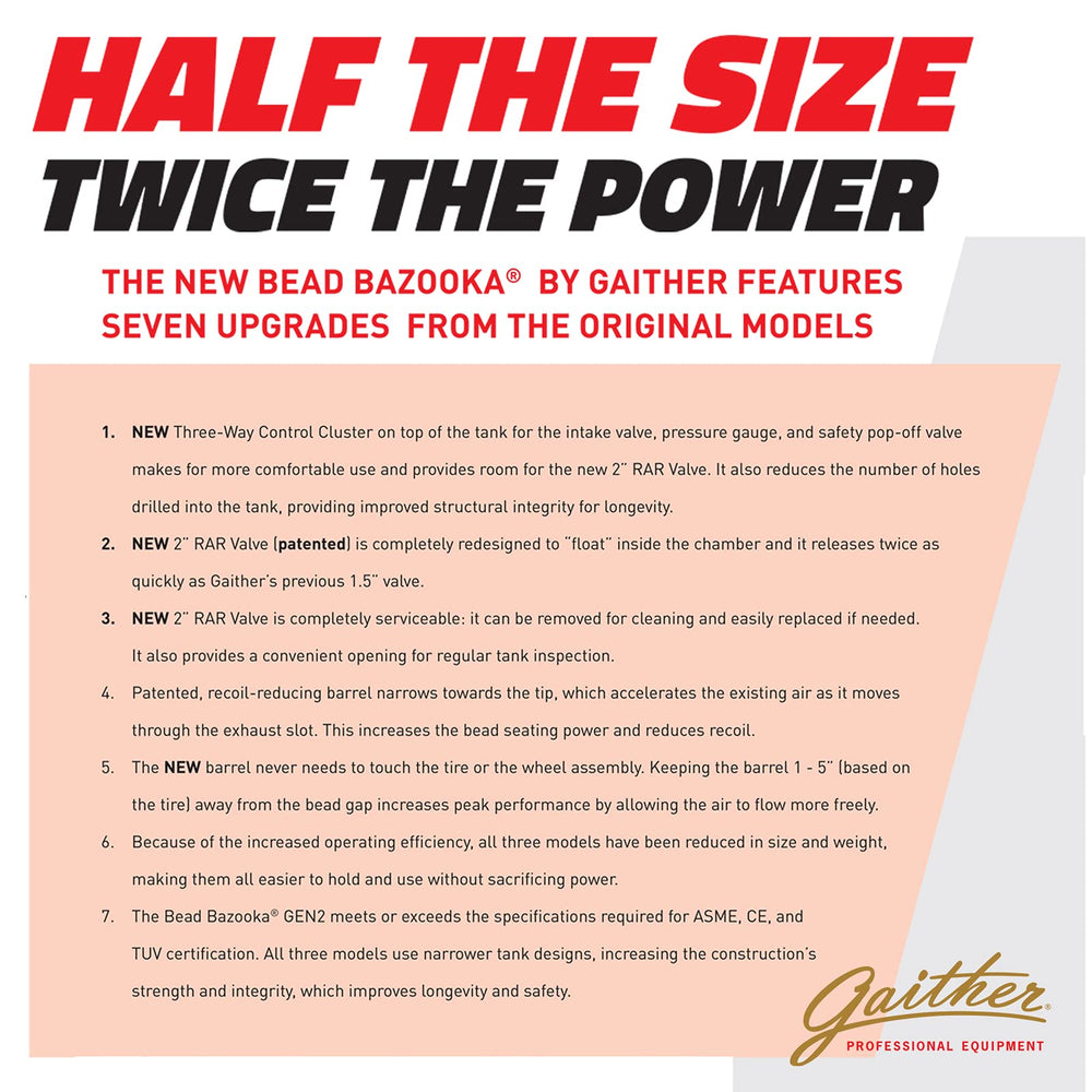 Gaither's Super Slick'em heavy-duty design built to withstand daily tire service.