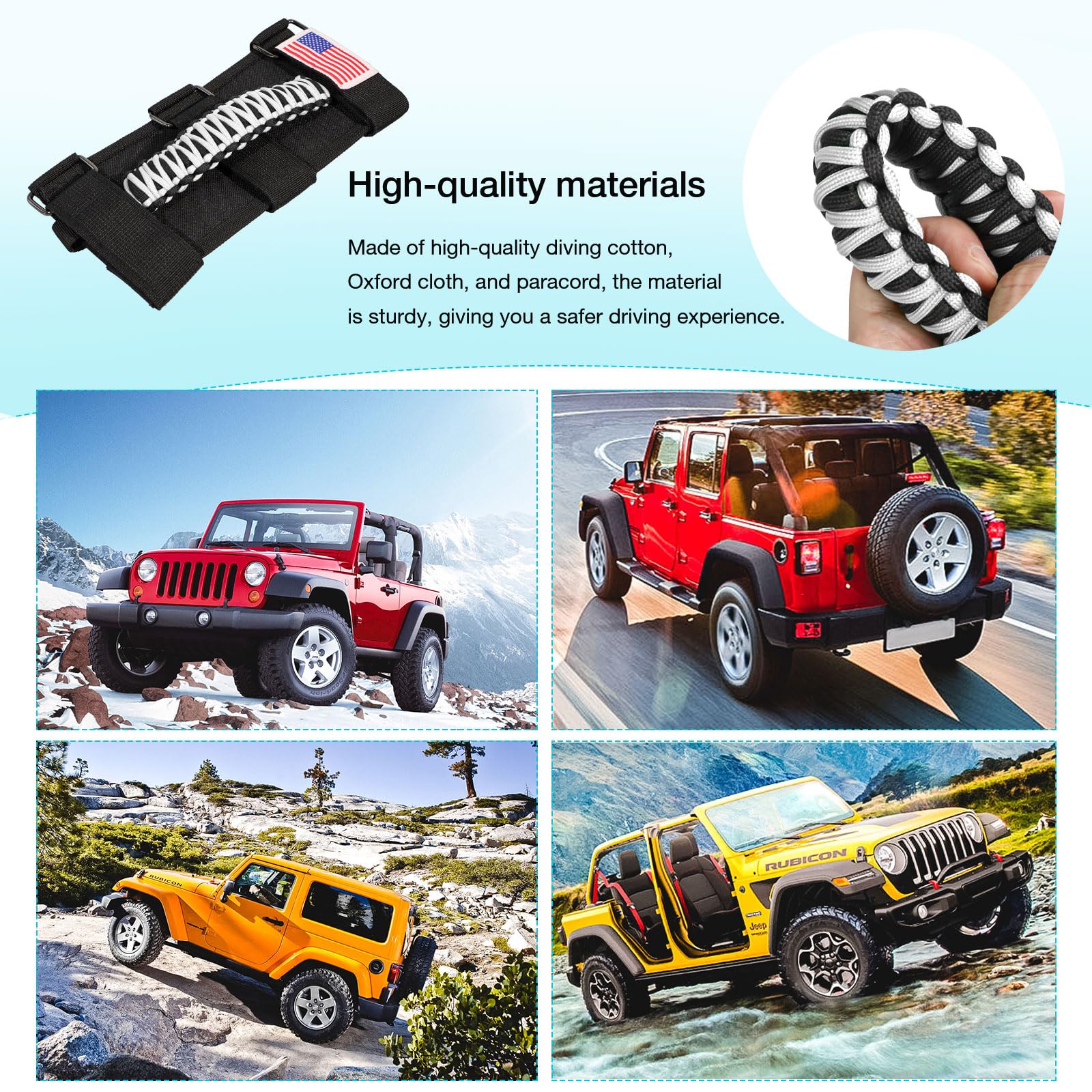 GAIZON non-slip design enhances grip in wet or dusty conditions