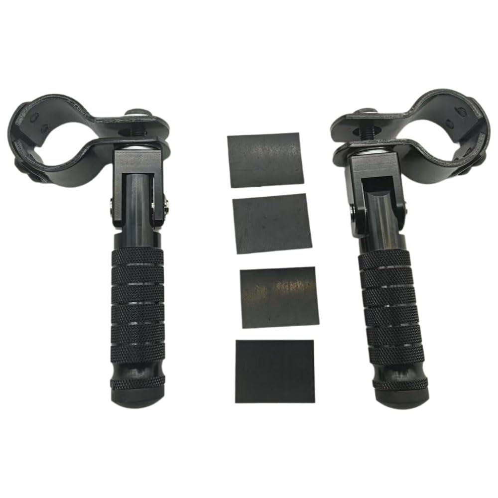 GALEPICK universal foldable pedal front view highlights compact storage and quick mounting.