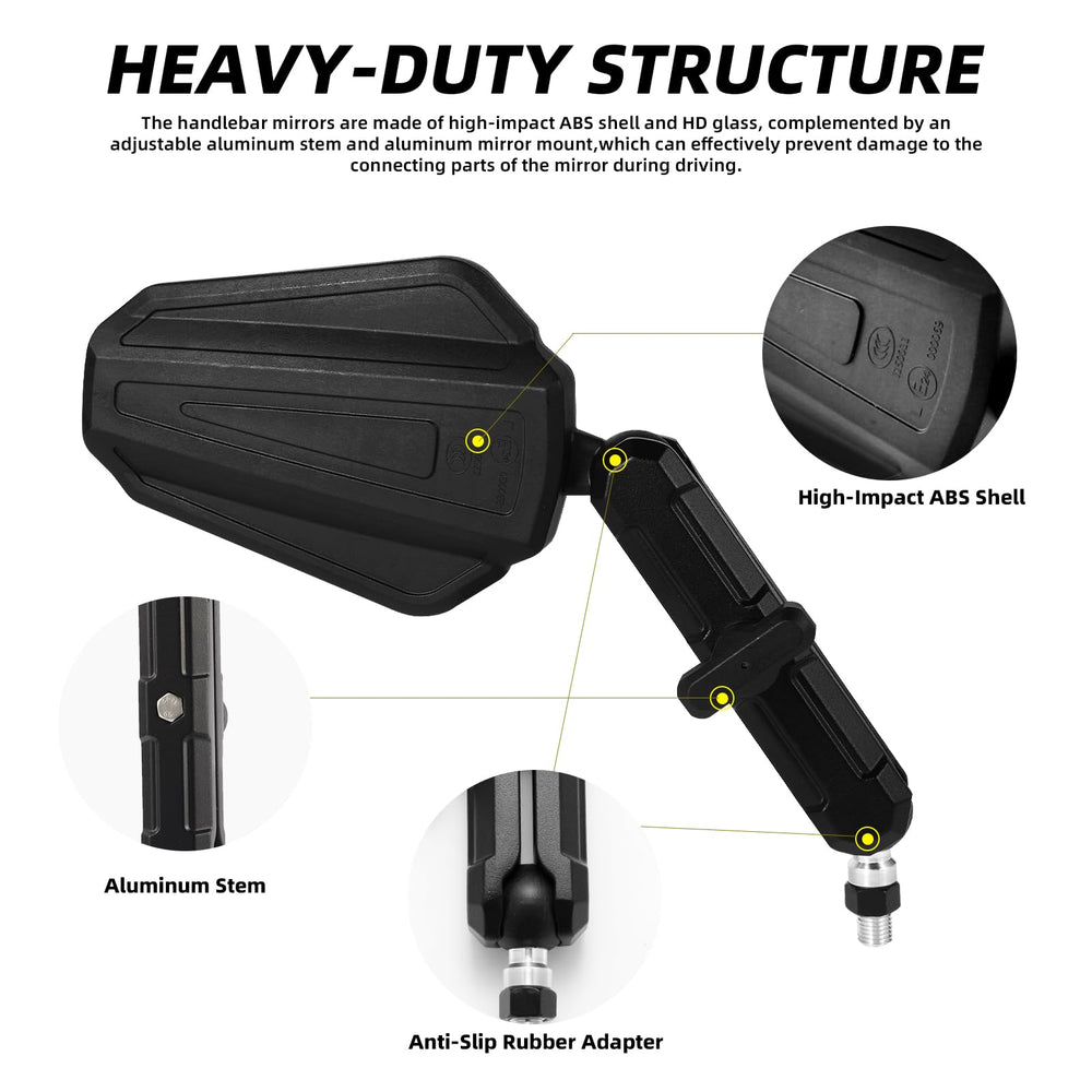 GAMAZING heavy-duty ABS shell and aluminum link rods resist impacts on rough roads.