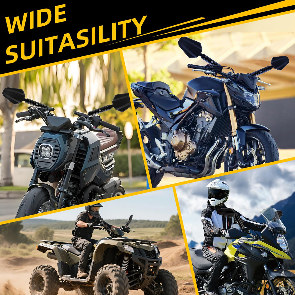 GAMAZING wide-fitment supports motorcycles, ATVs, dirt bikes, scooters, and more.