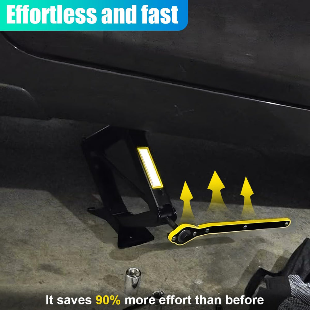 GAOLAOSY universal-fit jack suits most cars and SUVs for routine maintenance.