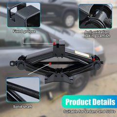 GAOLAOSY car jack lift range 4.33 to 15.5 inches enables versatile chassis compatibility.