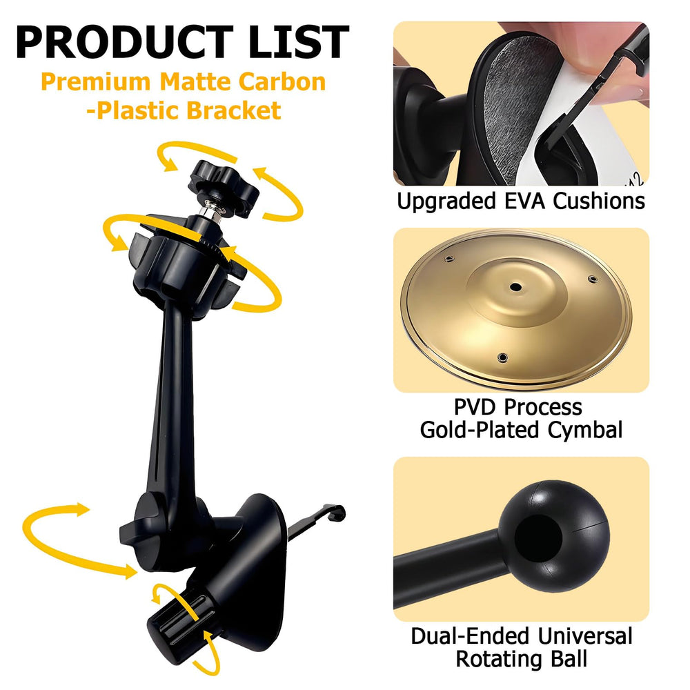 Gaolerbee durable clip-on cymbal withstands daily car use.