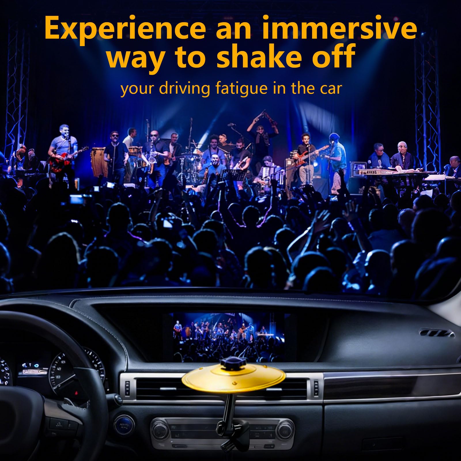 Gaolerbee mini drum vent attachment creates vent percussion while driving.