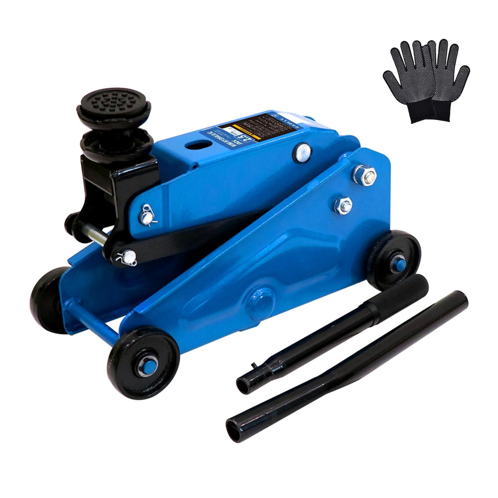 GAOLLY mini hydraulic jack front view for compact storage and easy access