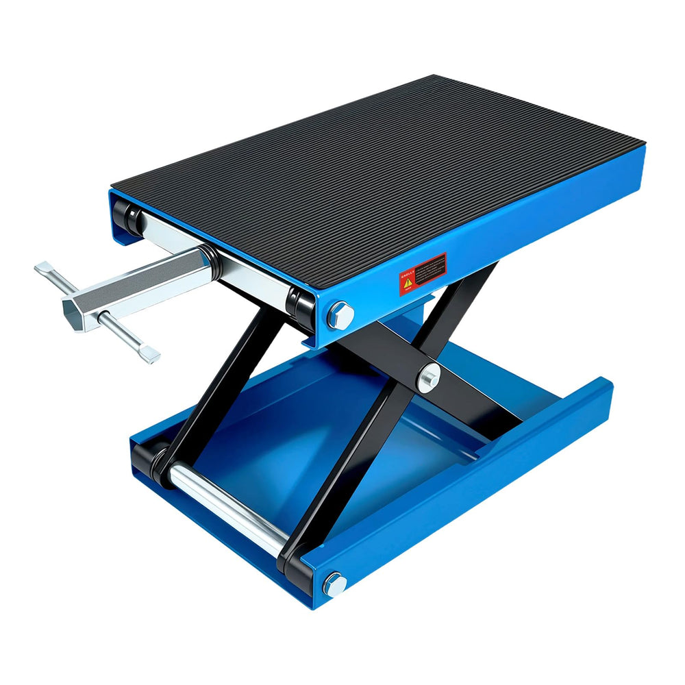 GAOLLY motorcycle lift with 1200 lb capacity and wide deck for stable support.