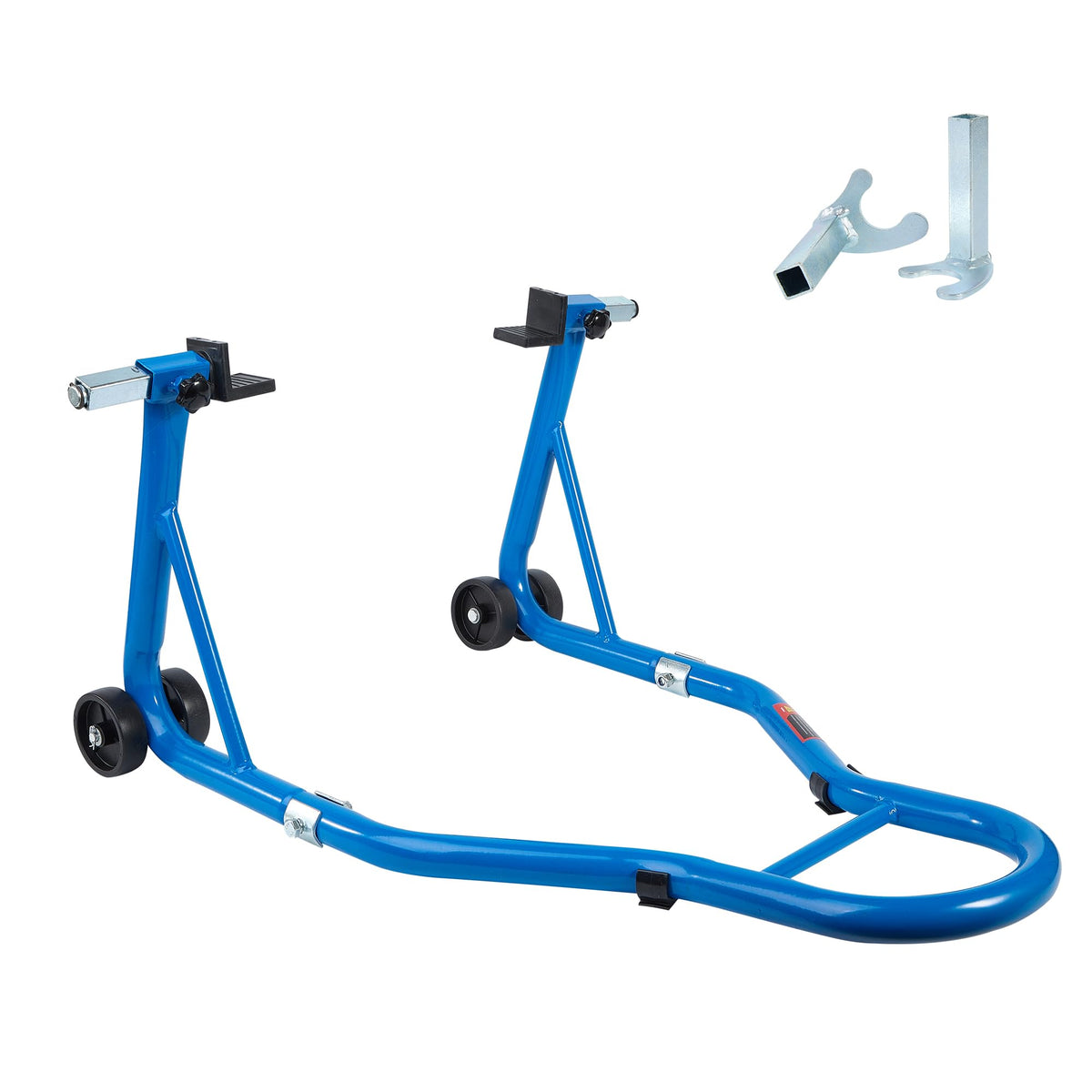 GAOLLY rear wheel lift motorcycle stand in blue for stable maintenance up to 850 lbs.
