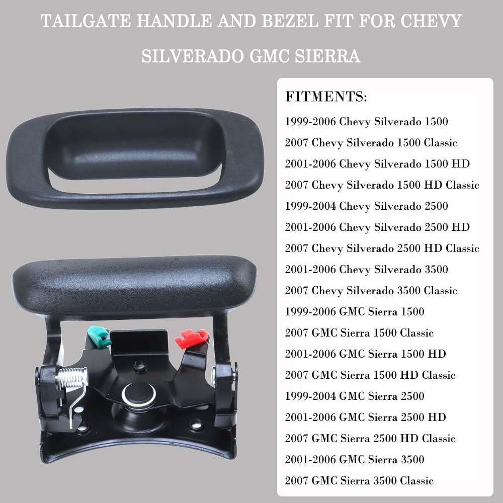 Gaoyeer exterior tailgate handle assembly ready for installation