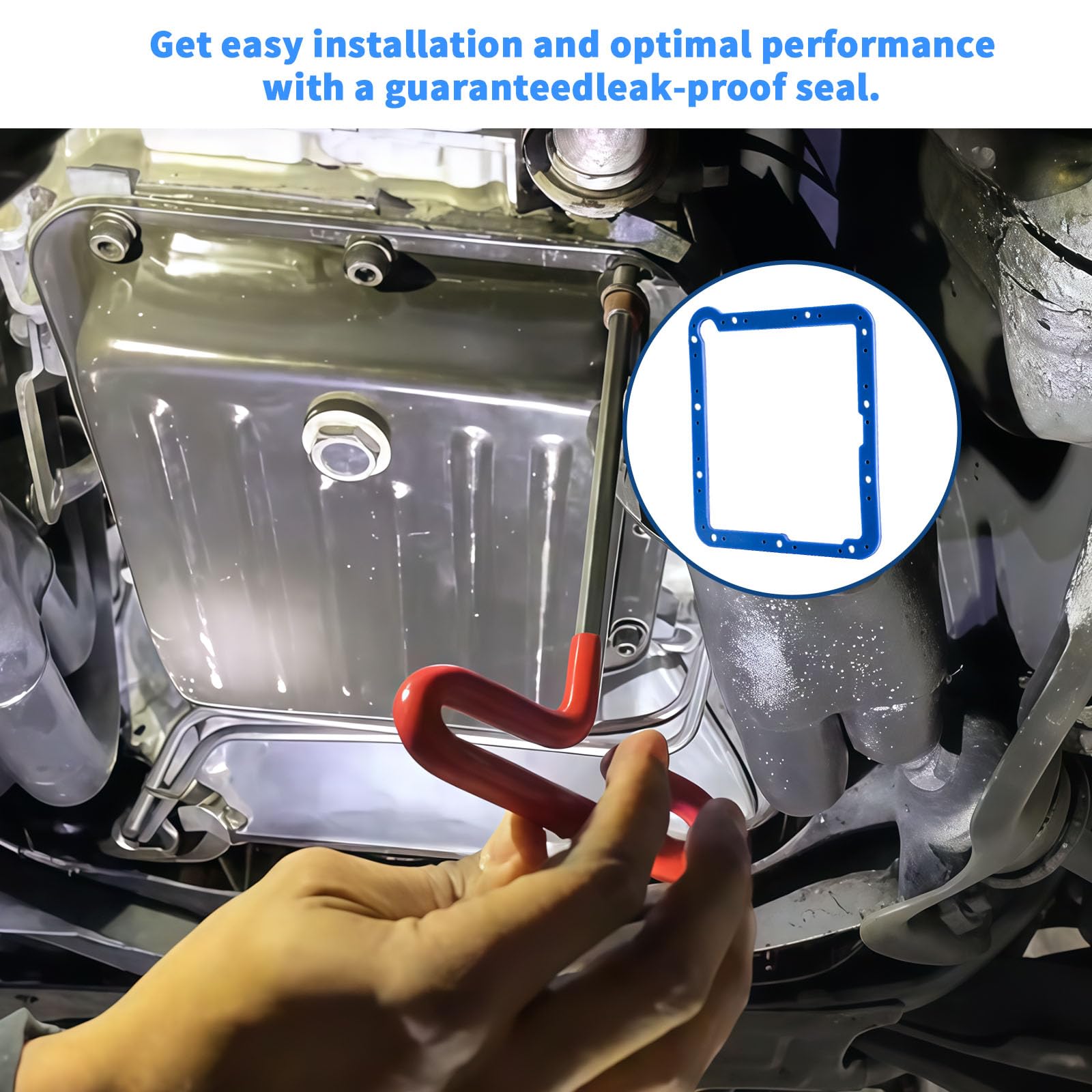 Exact gasket footprint for Ford C4 transmission pan.