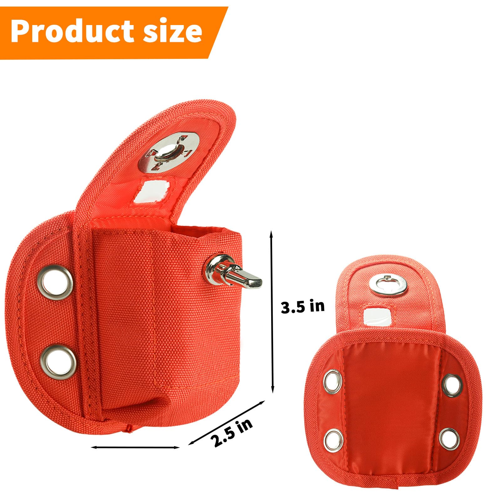 GAQUECY transponder mounting pouch waterproof material close-up highlighting rugged nylon durability