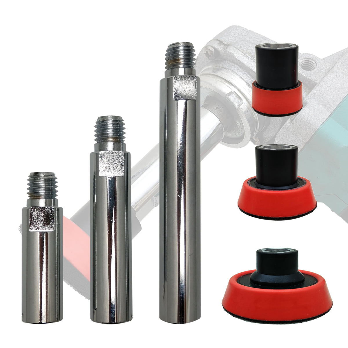 Gaquolam extension shaft 3 inch for versatile reach during grinding and polishing.