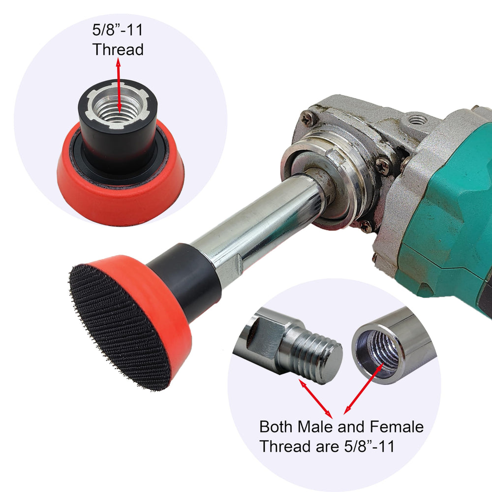 Gaquolam extension shaft 5.5 inch extends reach for large surfaces.