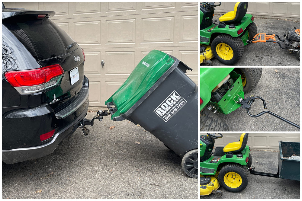Garbage Commander American-made premium combo hitch shows rugged durability for heavy-duty towing
