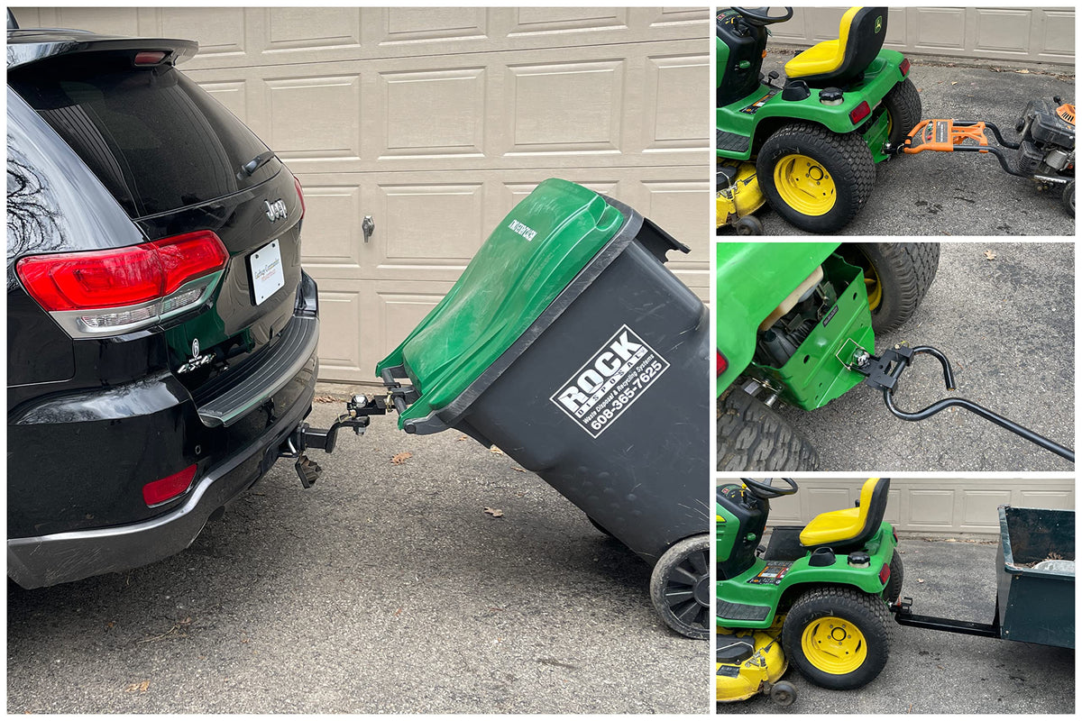 Garbage Commander American-made premium combo hitch shows rugged durability for heavy-duty towing