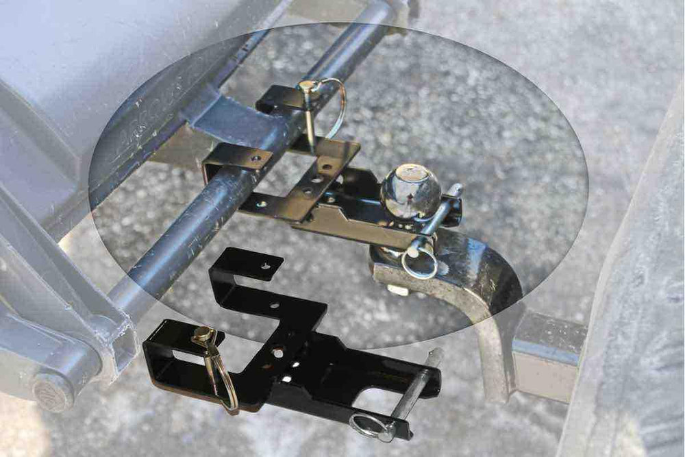 Garbage Commander ball-mounted application supports secure hookup for versatile towing tasks