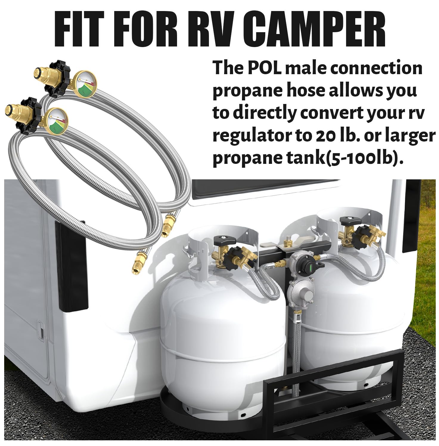 GardenNow hose includes wrench to simplify connection and tightening.