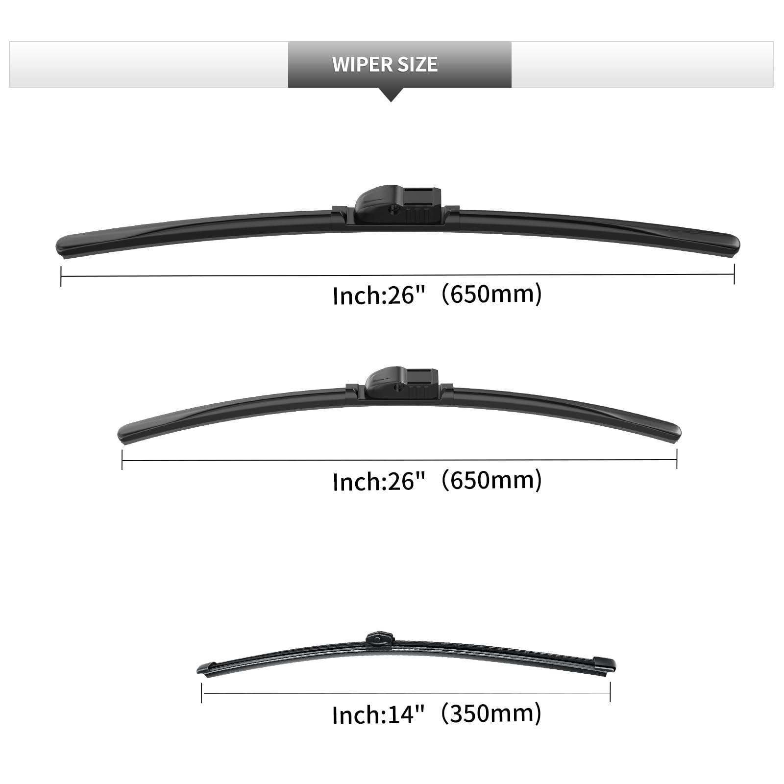 GARDIMU all-season wiper blades for consistent performance.