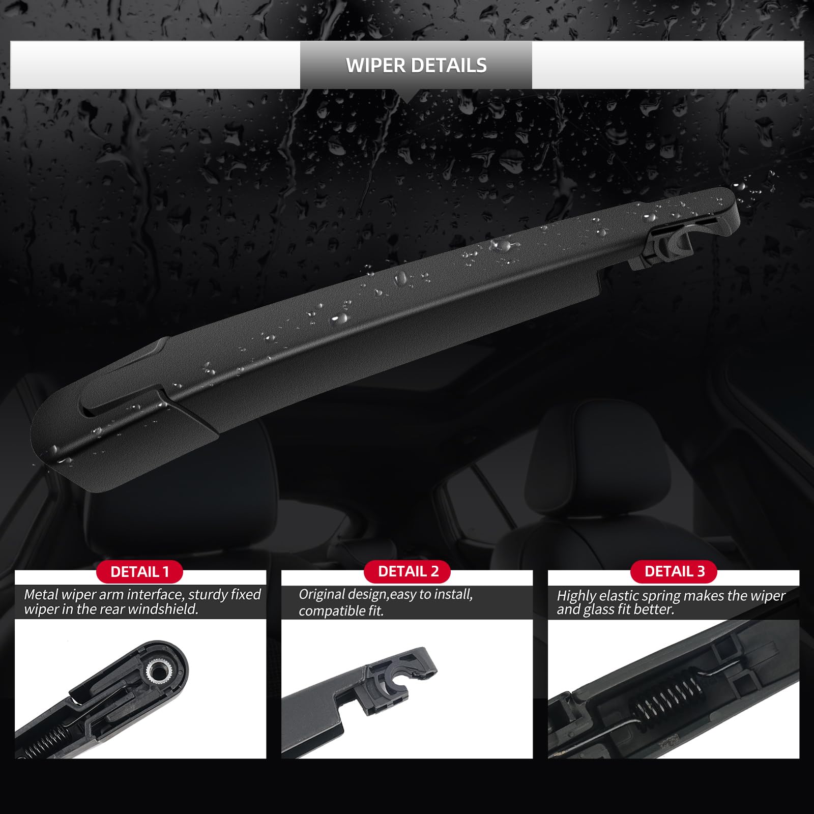 Gardimu complete-replacement-package includes arm and blade for hassle-free swap.