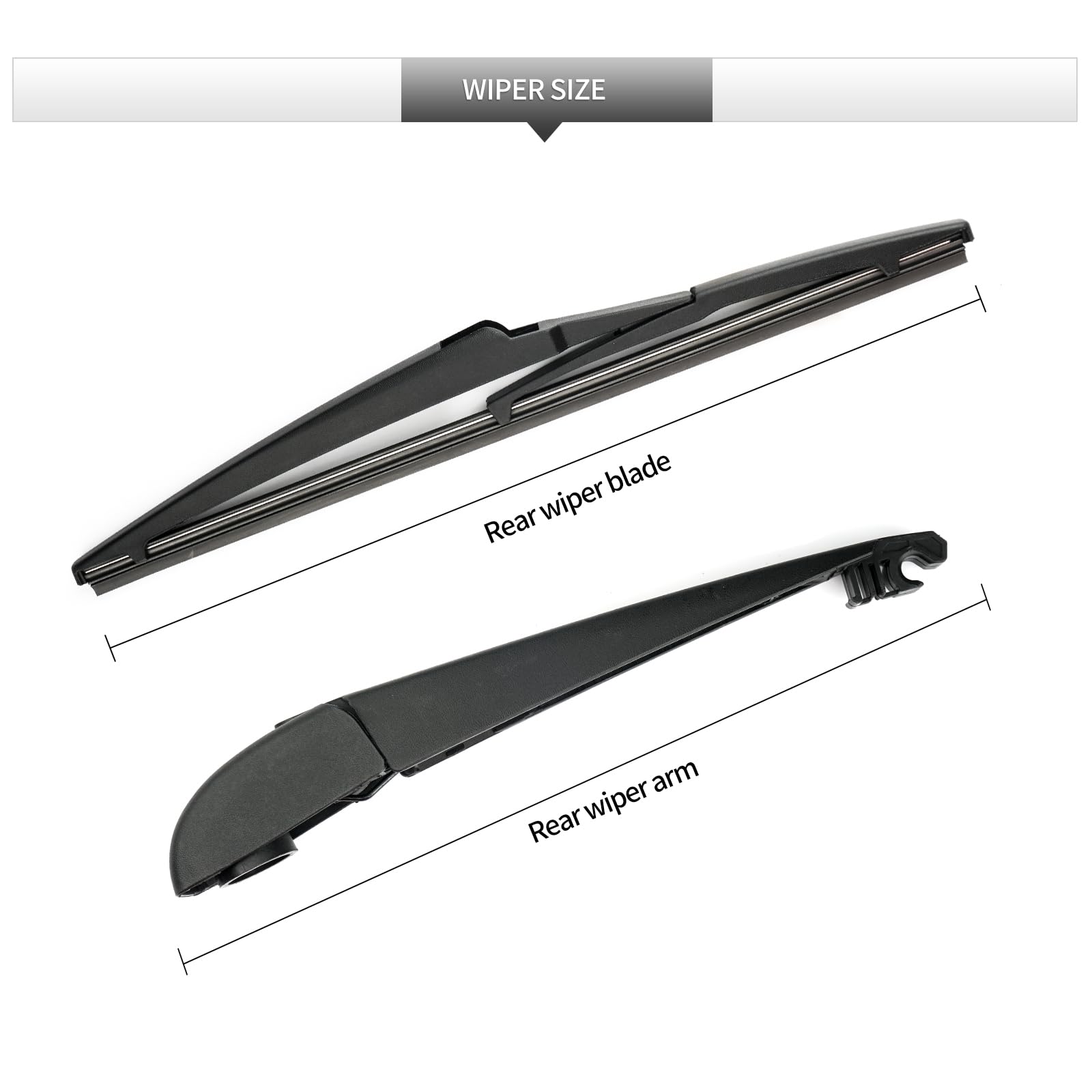 GARDIMU Tucson rear wiper blade and arm installation, easy swap in minutes