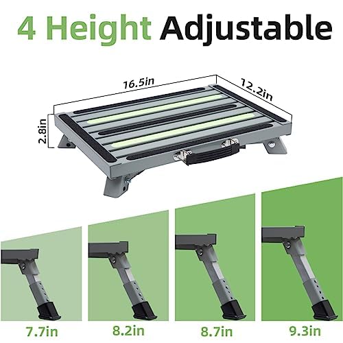 GarfatolRv Iron RV Steps showing non-slip feet for safer footing.