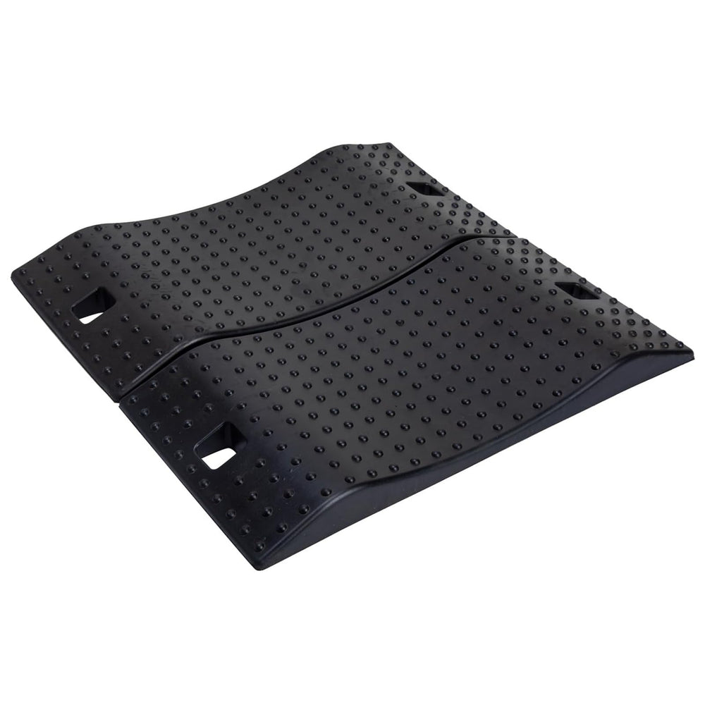 GarfatolRv rubber tire saver ramps side view showing 2-pack storage benefit