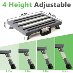 GarfatolRv RV step stool folded for compact storage and easy portability.