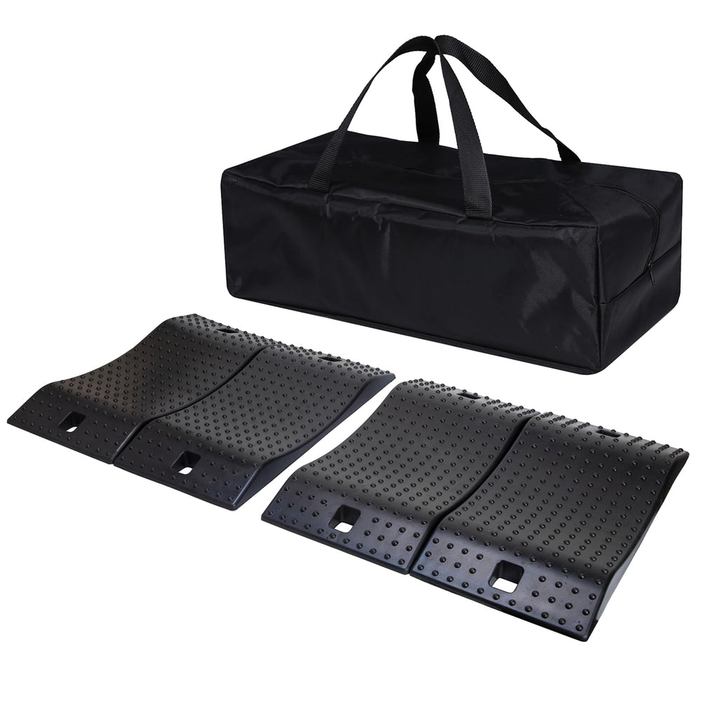 GarfatolRv Tire Saver Ramps with rubber design for stable tire placement.