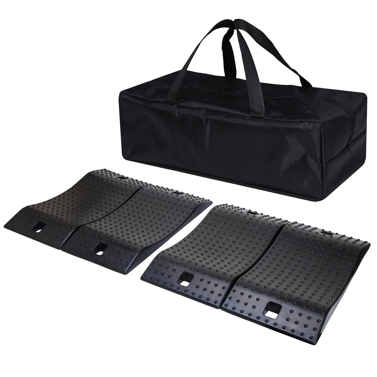 GarfatolRv Tire Saver Ramps with rubber design for stable tire placement.
